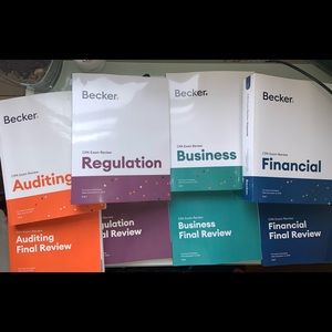 BECKER CPA EXAM REVIEW BOOKS